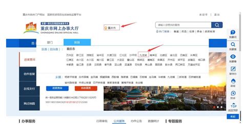 外地企业在重庆网上办理流程