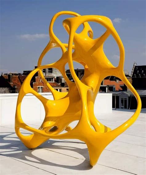 大型创意玻璃钢抽象雕塑