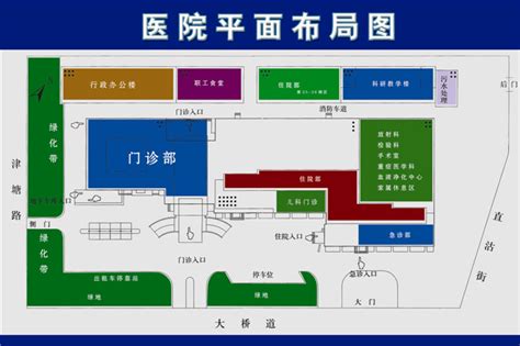 天津医院位置地图