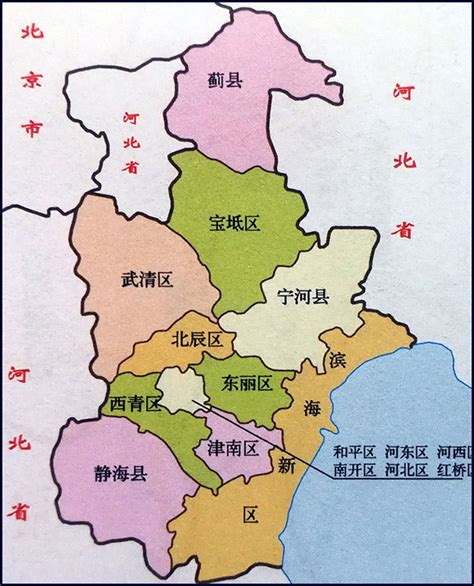 天津市中心区详细地图