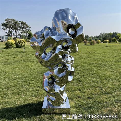 太湖石大型不锈钢雕塑定做厂家
