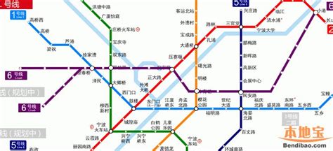 宁波六号线地铁线路图