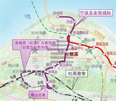宁波都市圈城际铁路规划图