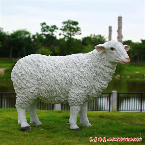 安徽玻璃钢小羊动物雕塑