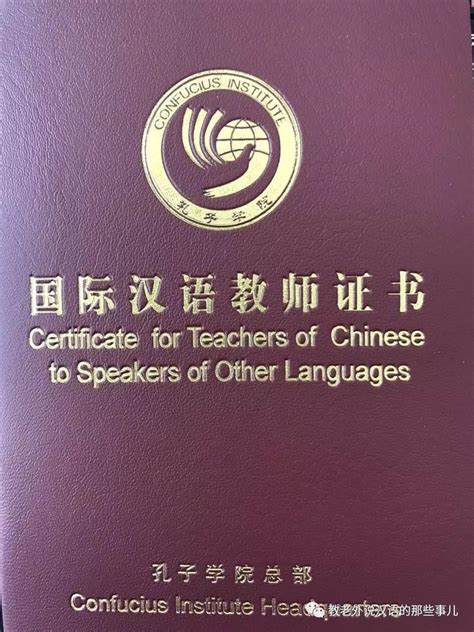 对外汉语证书