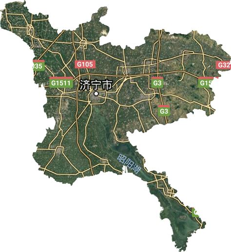 山东省济宁市地图