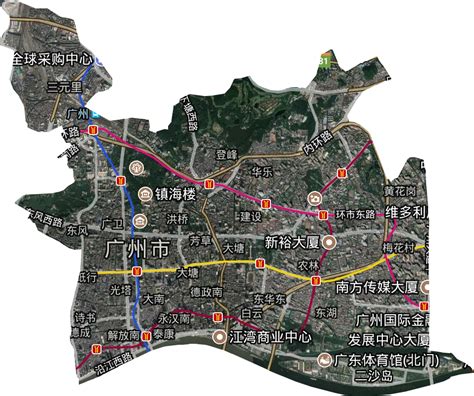 广东省广州市越秀区地图