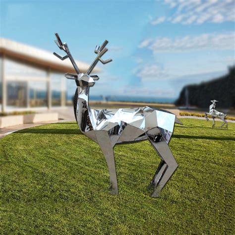 广场动物不锈钢雕塑定制