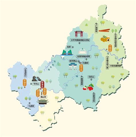 广西贵港地图全图