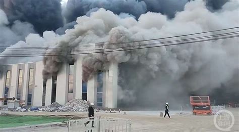 徐州新建厂房起火