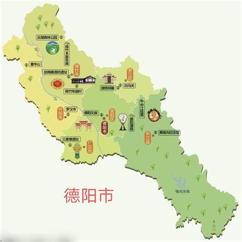 德阳中江地图全图