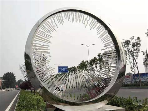忻州不锈钢圆环雕塑
