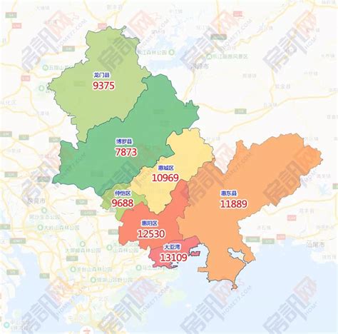 惠州各区地图全图