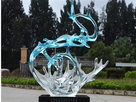 惠州透明玻璃钢雕塑定做