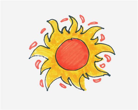 我想画个怎么样的太阳送给什么