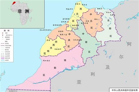 摩洛哥人口和面积地图分布