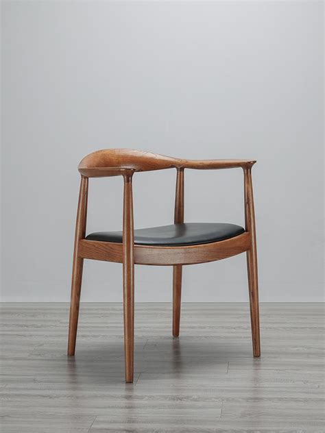 新款美式实木烤漆椅