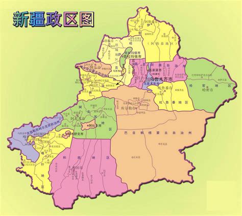 新疆地图全图高清版本可放大