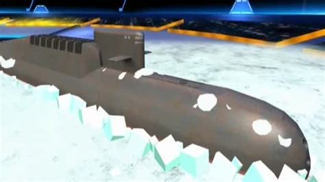 普京通过视频看核潜艇破冰