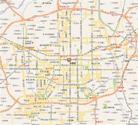 最新西安市交通地图