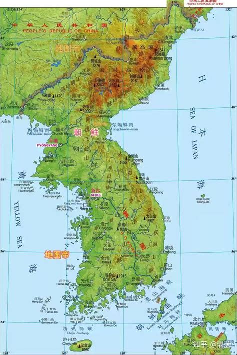 朝鲜半岛仁川地图
