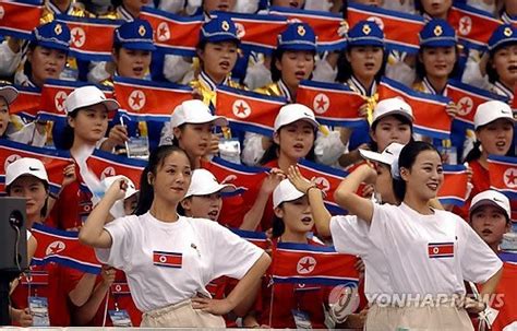 朝鲜拉拉队引韩媒关注 图文