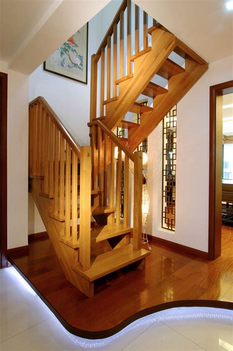 木质楼梯效果图