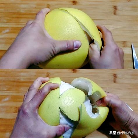柚子怎样切才能完整的剥出果肉