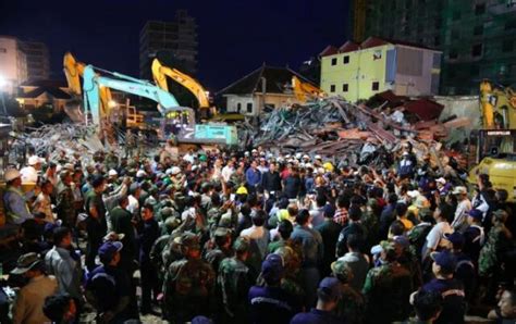 柬埔寨最新大楼坍塌事件