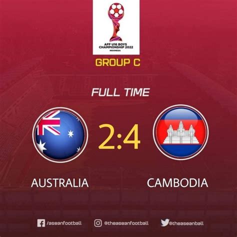 柬埔寨队4-2击败澳大利亚
