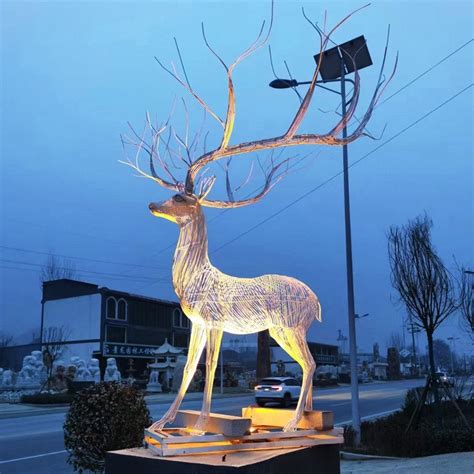 树脂大型雕塑鹿