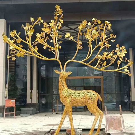 树脂抽象雕塑鹿