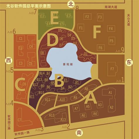 武汉光谷软件园分布图