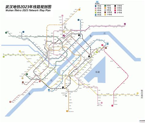武汉地铁1号线站点示意图