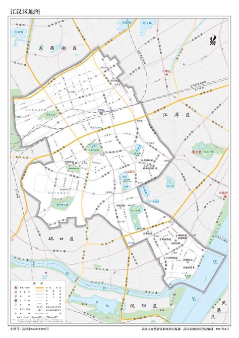 武汉市江汉区范围地图