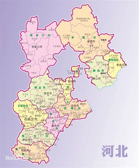 河北省分县地图