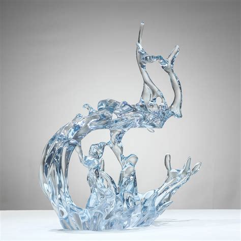 河源透明玻璃钢雕塑摆件