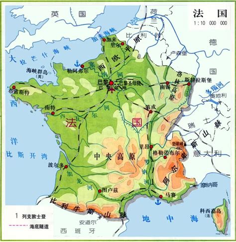 法国地图世界地图