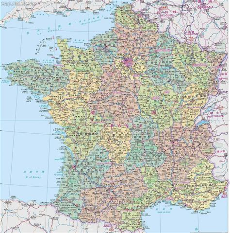 法国地图全图中文版