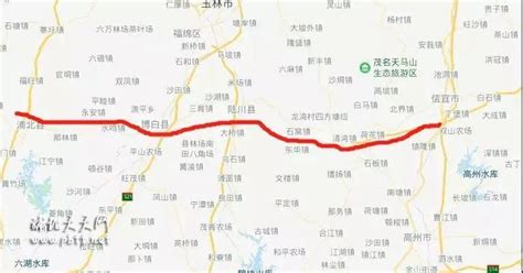 浦北北流高速规划图