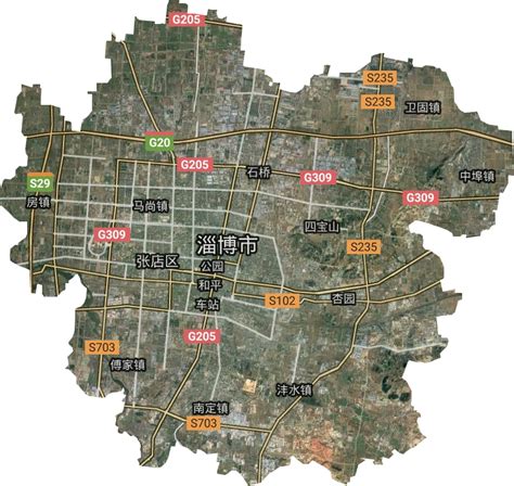 淄博市张店区地图高清版大图