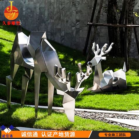 淮南镜面不锈钢鹿雕塑厂家