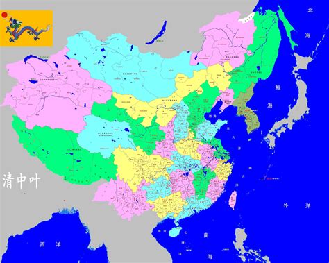 清朝时期的中国地图