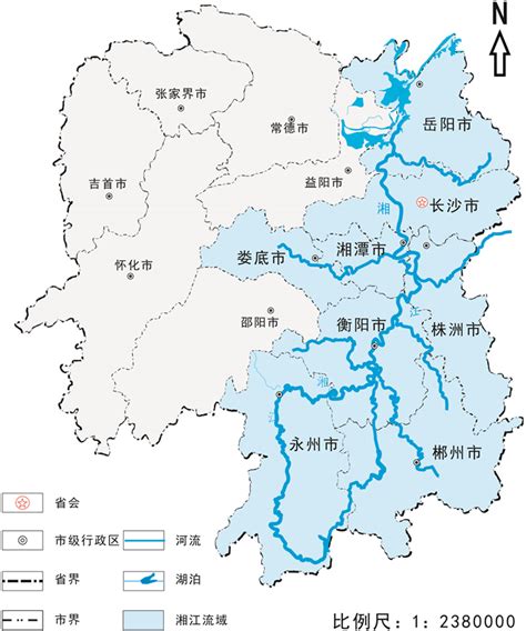 湘江流域水系图高清