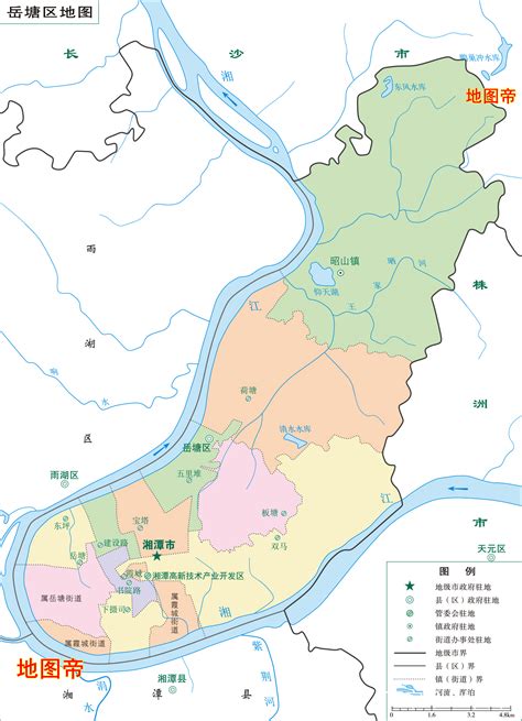 湘潭几个高校的位置地图