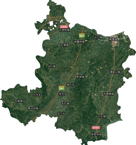 湘潭市县城地图