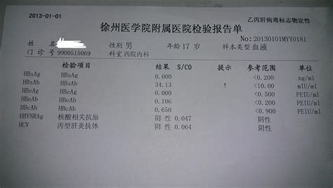 漳浦县医院检查血液报告单查询