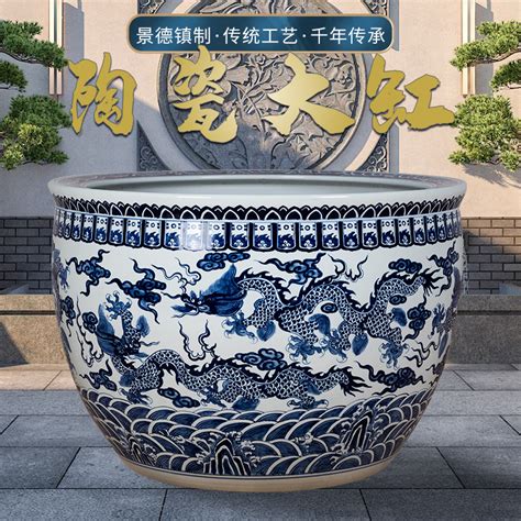 潮州手绘陶瓷储水缸库存批发