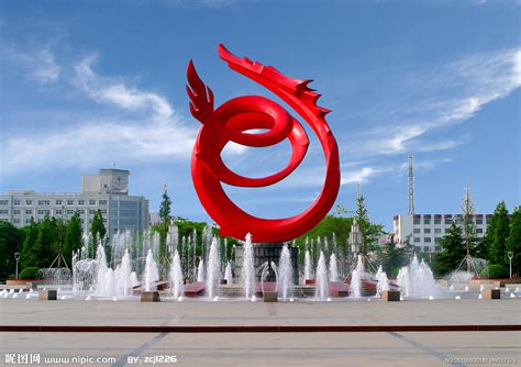 濮阳公园标识大型城市雕塑