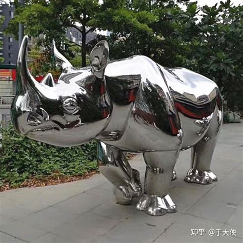 犀牛不锈钢雕塑模型制作